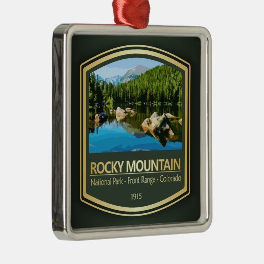 Rocky Mtn NP (PF1) Metalen Ornament (Rechts)