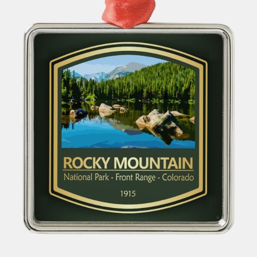 Rocky Mtn NP (PF1) Metalen Ornament (Voorkant)