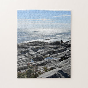 Rocky New England Coastline Maine Beach Foto Legpuzzel