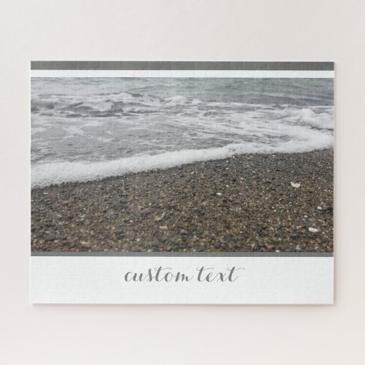 ROCKY OCEAN BEACH WITTE WATER GOLVEN ROLLENDE KUST LEGPUZZEL (Horizontaal)