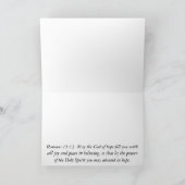 Rocky Ocean Shore "Praying for You" Wenskaart Kaart (Binnen)