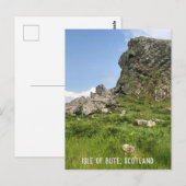 Rocky Outcrop, eiland Bute, Schotland Briefkaart (Voorkant / Achterkant)