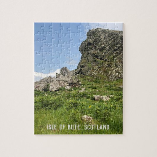 Rocky Outcrop, eiland Bute, Schotland Legpuzzel (Verticaal)