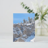 Rocky Outcrop Mountain Snow Briefkaart (Staand voorkant)