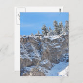 Rocky Outcrop Mountain Snow Briefkaart (Voorkant / Achterkant)