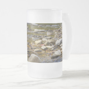 Rocky Path Frosted Glass Beer Mok