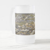 Rocky Path Frosted Glass Beer Mok (Voorkant links)