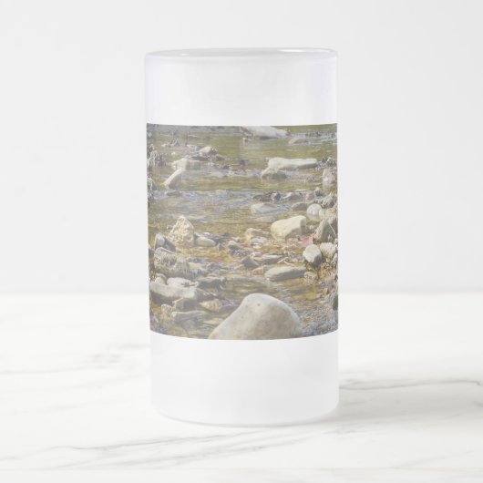 Rocky Path Frosted Glass Beer Mok (Center)