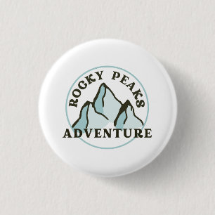 Rocky Peaks Adventure Collectible Pin Ronde Button 3,2 Cm