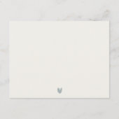 Rocky Pine Mountain Seascape Bruiloft Details Informatiekaartje (Achterkant)