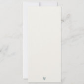 Rocky Pine Mountain Seascape Bruiloft Menu Kaart (Achterkant)