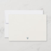 Rocky Pine Mountain Seascape Waterverf Bruiloft RSVP Kaartje (Achterkant)