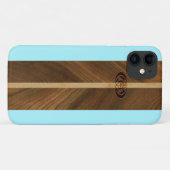 Rocky Point Hawaiian Faux Wood Surfboard Case-Mate iPhone Case (Achterkant (horizontaal))