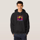 Rocky Point Retro 80s Style Souvenir Beach Hoodie (Voorkant volledig)