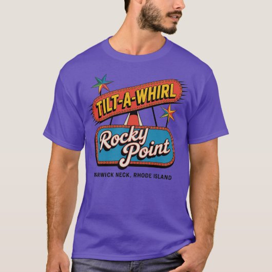 Rocky Point Tilt-A-Whirl- Warwick nek, RI T-shirt (Voorkant)
