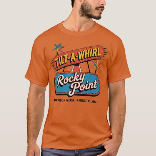 Rocky Point Tilt-A-Whirl- Warwick nek, RI T-shirt (Voorkant)