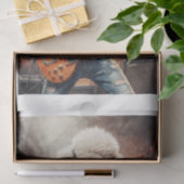 Rocky Poodle speelt gitaar bij concert - Tissuepapier (Geschenk)