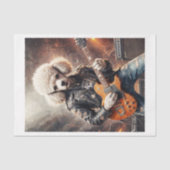 Rocky Poodle speelt gitaar bij concert - Tissuepapier (Voorkant)