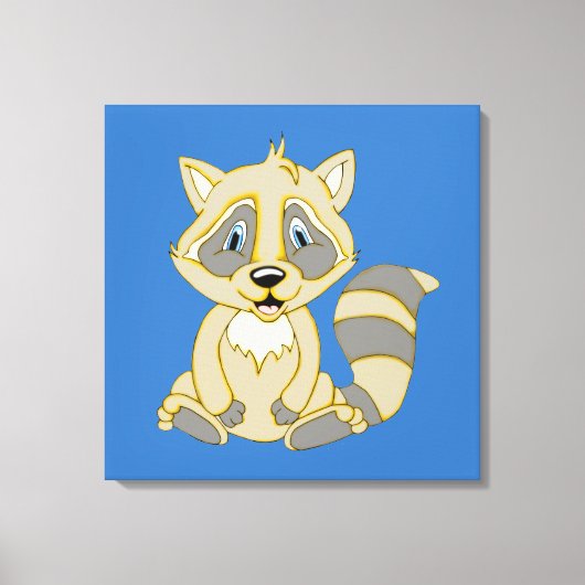 Rocky Raccoon 24 x 24 Canvas Afdruk (Voorkant)