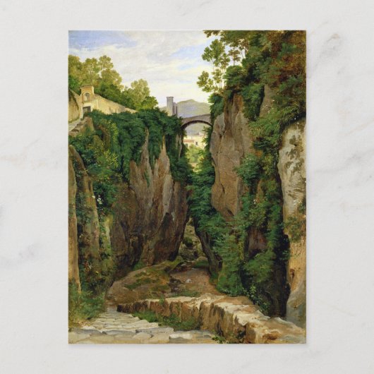 Rocky Ravine bij Sorrento, 1823 Briefkaart (Voorkant)