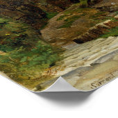 Rocky Ravine bij Sorrento, 1823 Poster (Hoek)