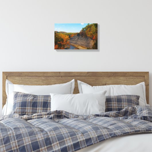 Rocky River, Cleveland, Ohio Canvas Afdruk (Insitu (Slaapkamer))