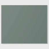 Rocky River Diep Groen Effen Kleur Cadeaupapier (Vlak)