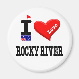 ROCKY RIVER - I Love Magneet