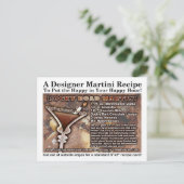 Rocky Road Martini Recipe Briefkaart (Staand voorkant)
