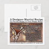 Rocky Road Martini Recipe Briefkaart (Voorkant / Achterkant)