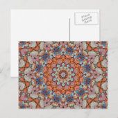 Rocky Roads Rustic Oranje Kaleidoscoop Briefkaart (Voorkant / Achterkant)