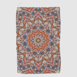 Rocky Roads Rustic Oranje  Kaleidoscoop Golfhanddoek
