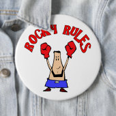 Rocky Rules, Boxer Ronde Button 6,0 Cm (In situ)