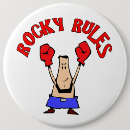 Rocky Rules, Boxer Ronde Button 6,0 Cm
