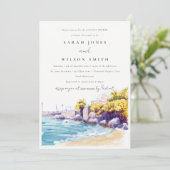 Rocky Seascape Couples Shower Kaart (Staand voorkant)