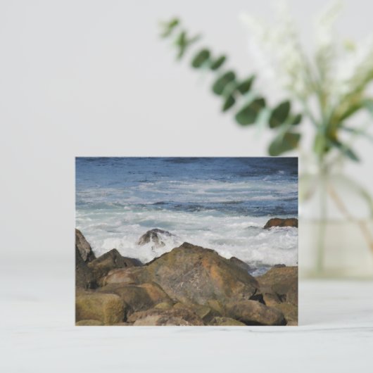 Rocky Seashore Briefkaart (Staand voorkant)
