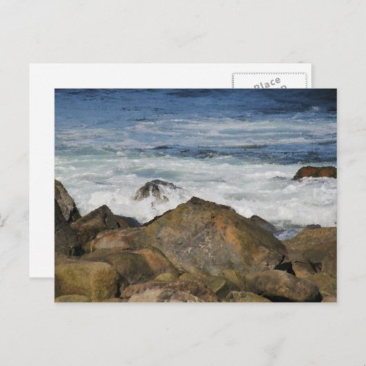 Rocky Seashore Briefkaart (Voorkant / Achterkant)