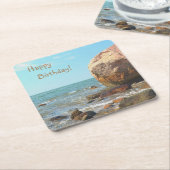 Rocky Seashore Kartonnen Onderzetters (Schuin)