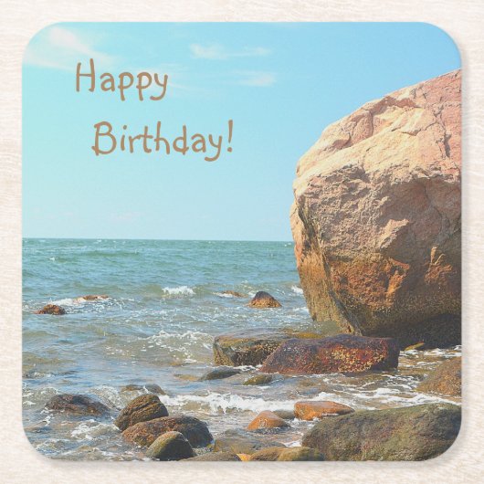 Rocky Seashore Kartonnen Onderzetters (Voorkant)