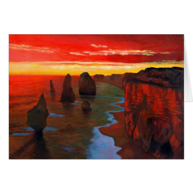 Rocky Seashore op Sunset (Voorkant Horizontaal)