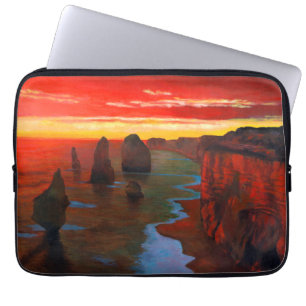 Rocky Seashore op Sunset Laptop Sleeve