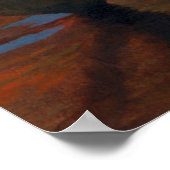 Rocky Seashore op Sunset Poster (Hoek)