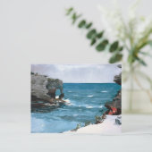 Rocky Shore Bermuda Winslow Homer Briefkaart (Staand voorkant)