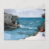Rocky Shore Bermuda Winslow Homer Briefkaart (Voorkant)