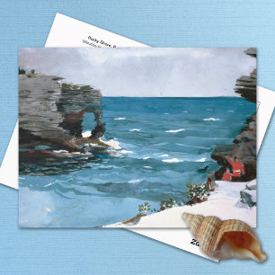 Rocky Shore Bermuda Winslow Homer Briefkaart