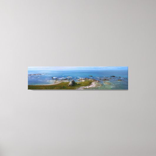 Rocky Shore Kaikoura, NZ Canvas Afdruk (Voorkant)