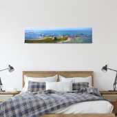 Rocky Shore Kaikoura, NZ Canvas Afdruk (Insitu (Slaapkamer))