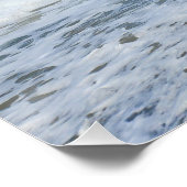 Rocky shore oceaan golven kunst perfect poster (Hoek)