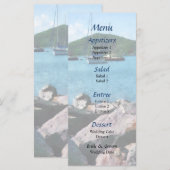 Rocky Shore St. Thomas Trouwmenu Menu (Voorkant / Achterkant)