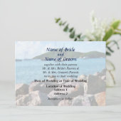 Rocky Shore St. Thomas Wedding Products Kaart (Staand voorkant)
